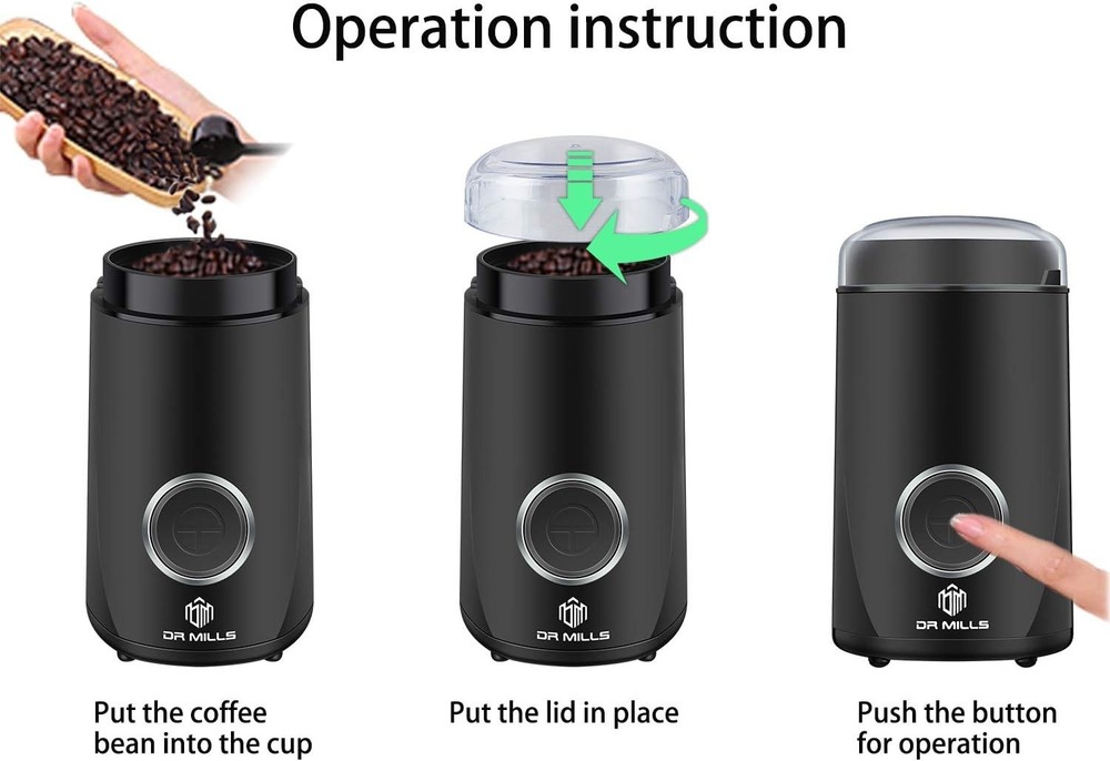 Brand New Coffee Grinder Electric Black