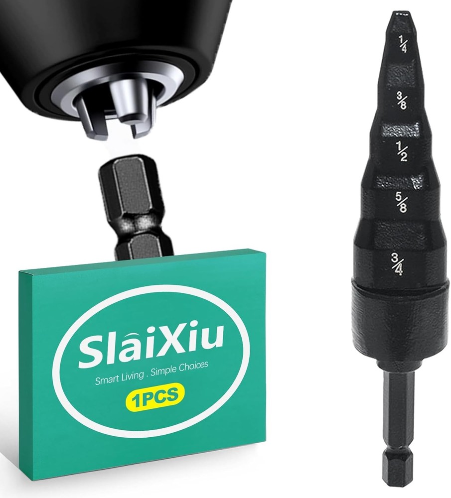 slaixiu 6-in-1 Swage Tool & Copper Pipe Expander Set - Professional HVAC Drill B