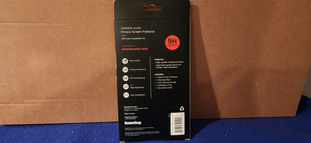 GameStop Tempered Glass Screen Protector for Nintendo Switch OLED
