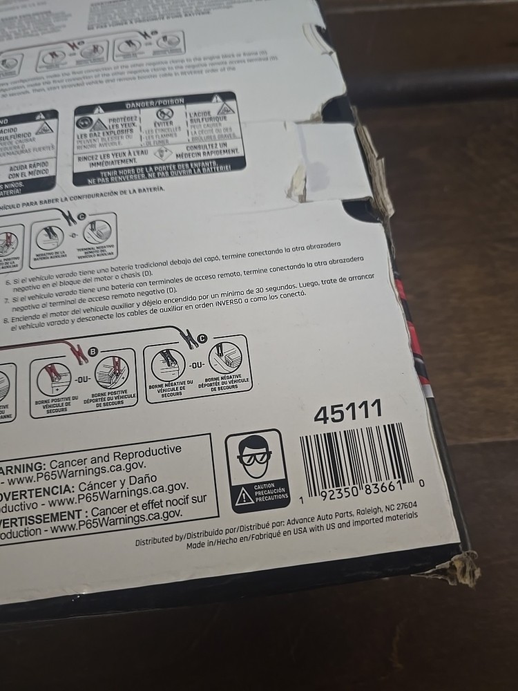 DieHard Professional Grade Jumper Cables 45111