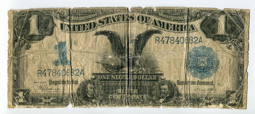 1899 $1 Silver Certificate Note Black Eagle LG284