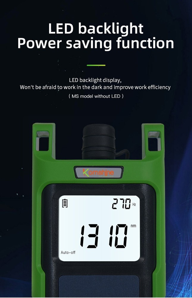 Fiber Optic Power Meter KPM-35 With 7 Wavelength, FTTH SM&MM Light Source Tester