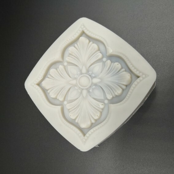 Handmade Silicone Soap Mold Essential Oil Soap Embossed Leaf Petals Pattern