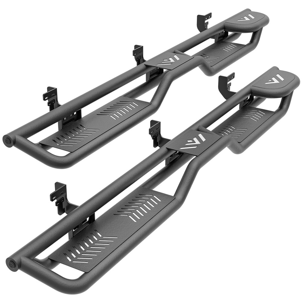 Running Boards 2- Raised Step Side For 2010-2024 Dodge Ram 3500 & 2500 Crew Cab
