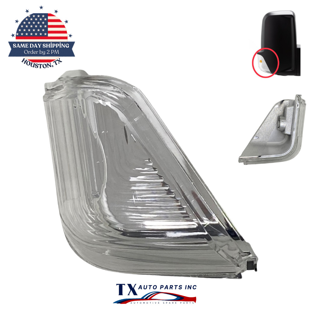 Side Mirror Turn Signal Lamp Lens for 2007-18 SPRINTER VAN Right Passenger Side