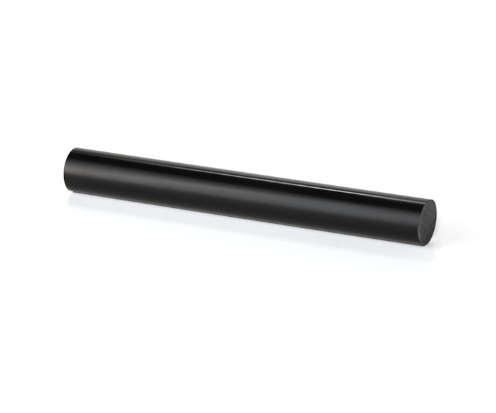 1 ft.Juma Black Colored Rod - Pool Cue Material Solid Rod 23mm (.906'')diameter