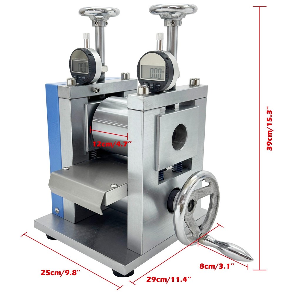 Manual Vertical Lab Electrode Sheet Calender Roller Press Machine 0~3MM