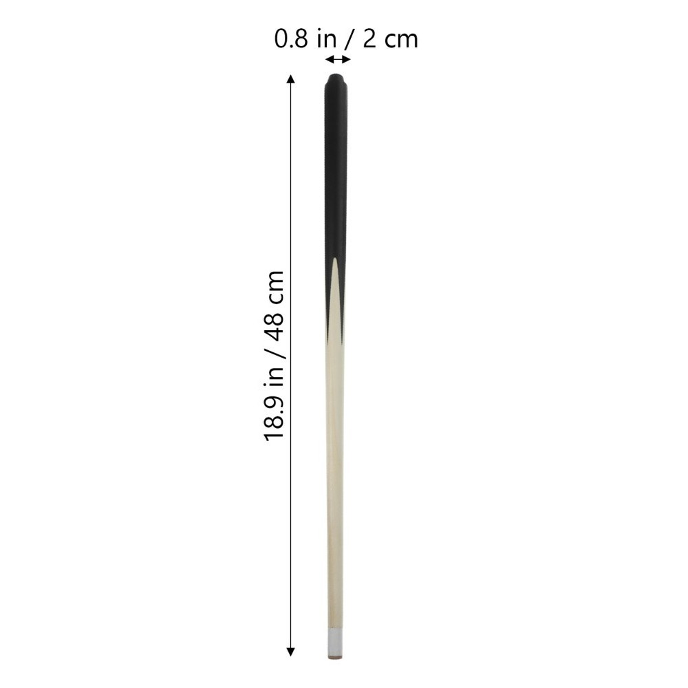 2 Pieces Pool Cue Short Stick for Kids Shorty Cues with Case Queue Sticks