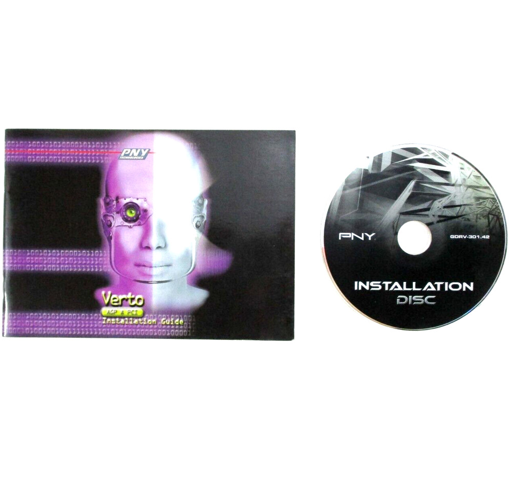 PNY Technologies VERTO INSTALLATION DISC & MANUAL!!