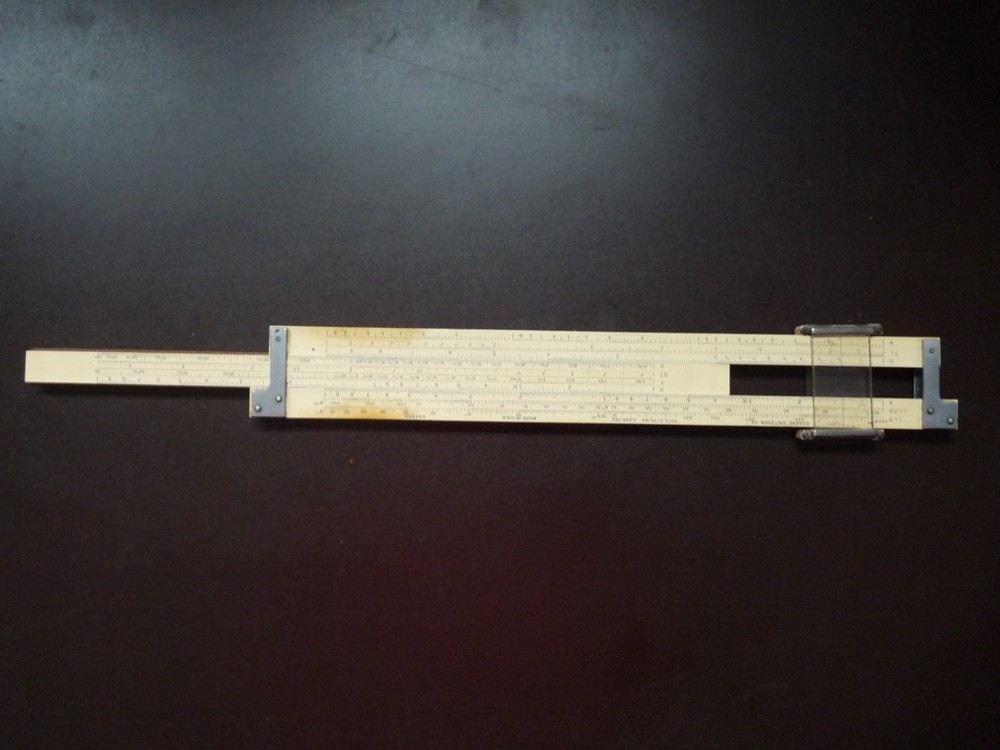 Eugene Dietzgen Maniphase Multiplex 1732 Decimal Trig Type Log Slide Rule w/case