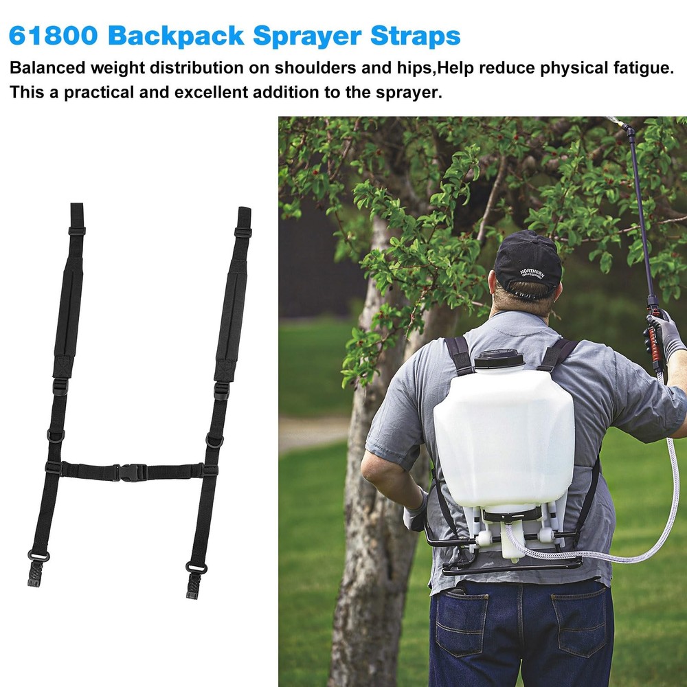 6-8137 Backpack Sprayer Straps Replacement Cha-pin Sprayers One Size, Black