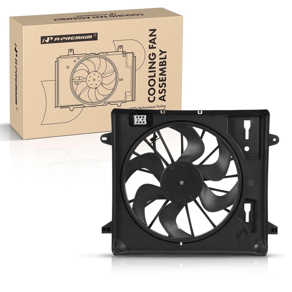 A-Premium Engine Radiator Cooling Fan Assembly Compatible with Select Jeep Model