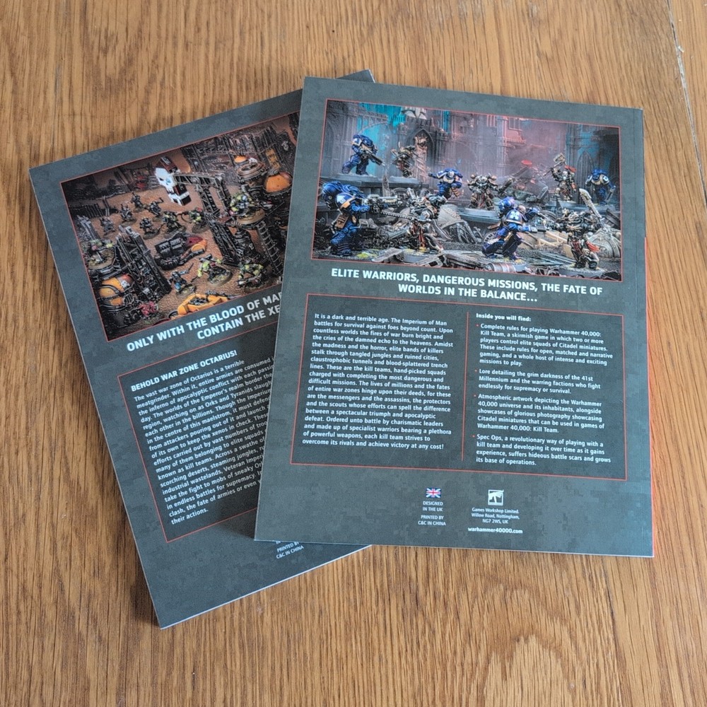 Warhammer 40k Kill Team Rule Books Kill Team Octarius New