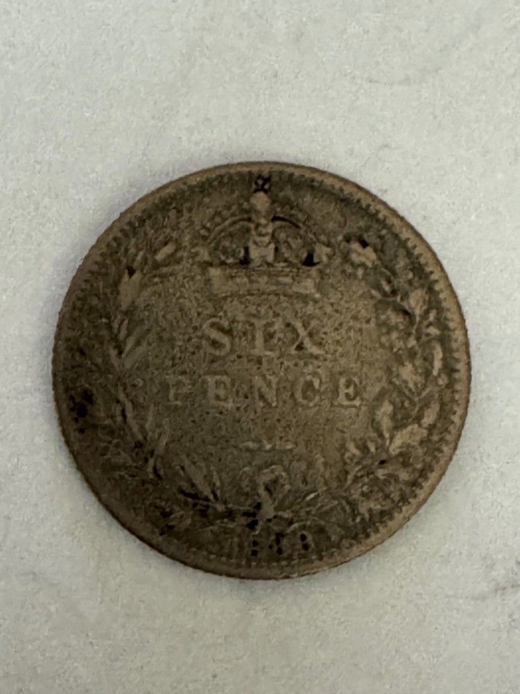 Great britain 1888 six pence Silver