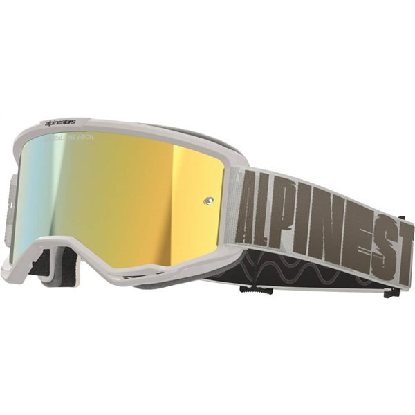 Alpinestars Vision 5 Hollow Goggles | Grey/Gold Mirror