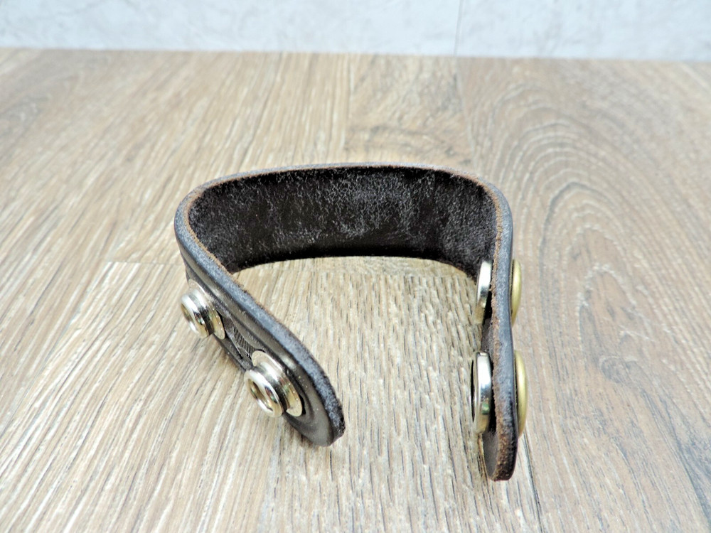 Duty Belt Retainer Black Leather Tooled 2 1/4"