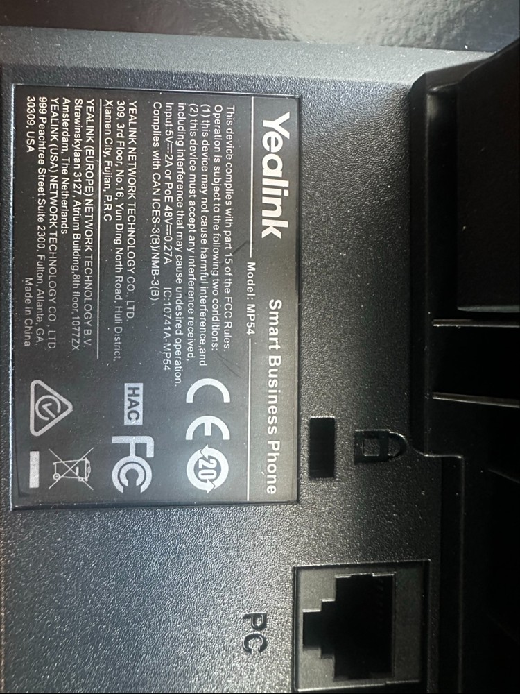 Yealink MP54-TEAMS-E2 - PoE - Android capacitive Touch Screen (4 in stock)