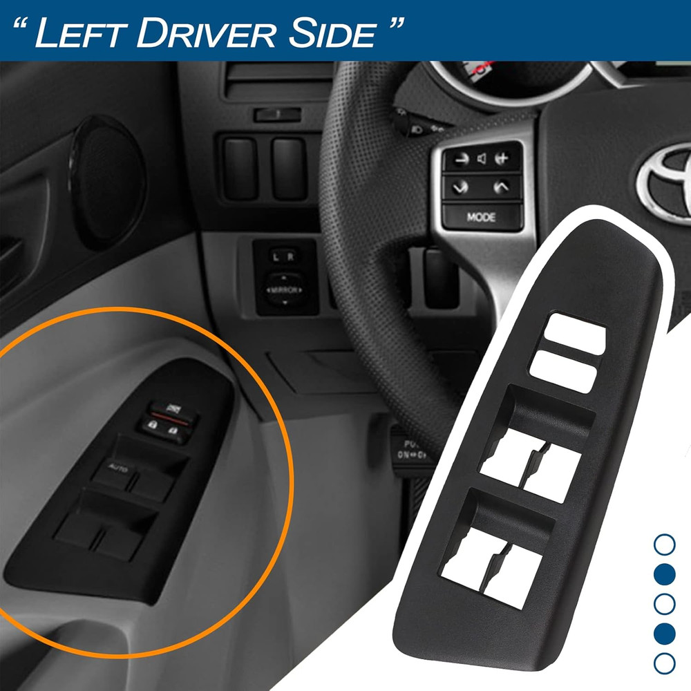 2012-2015 Tacoma Driver Side Window Switch Bezel–Compatible Replacement