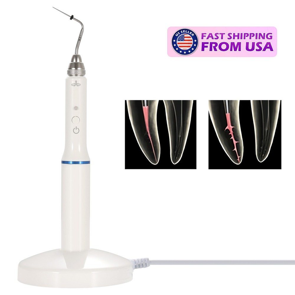 Dental Gutta Percha Obturation System Endo Heated Pen Wireless Eododontic+2Tips
