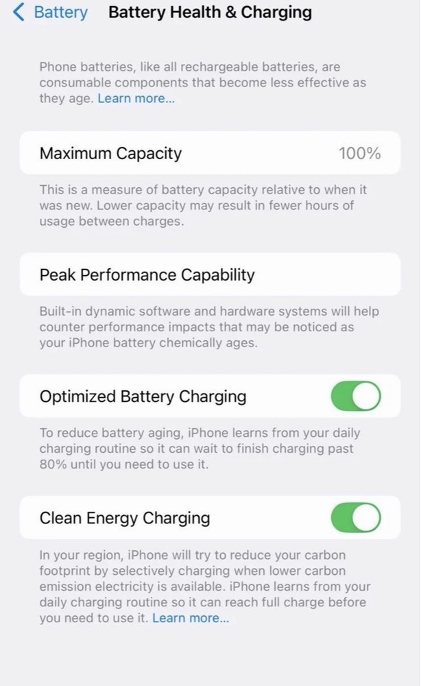 iphone 15 plus battery replacement OEM 100% Health