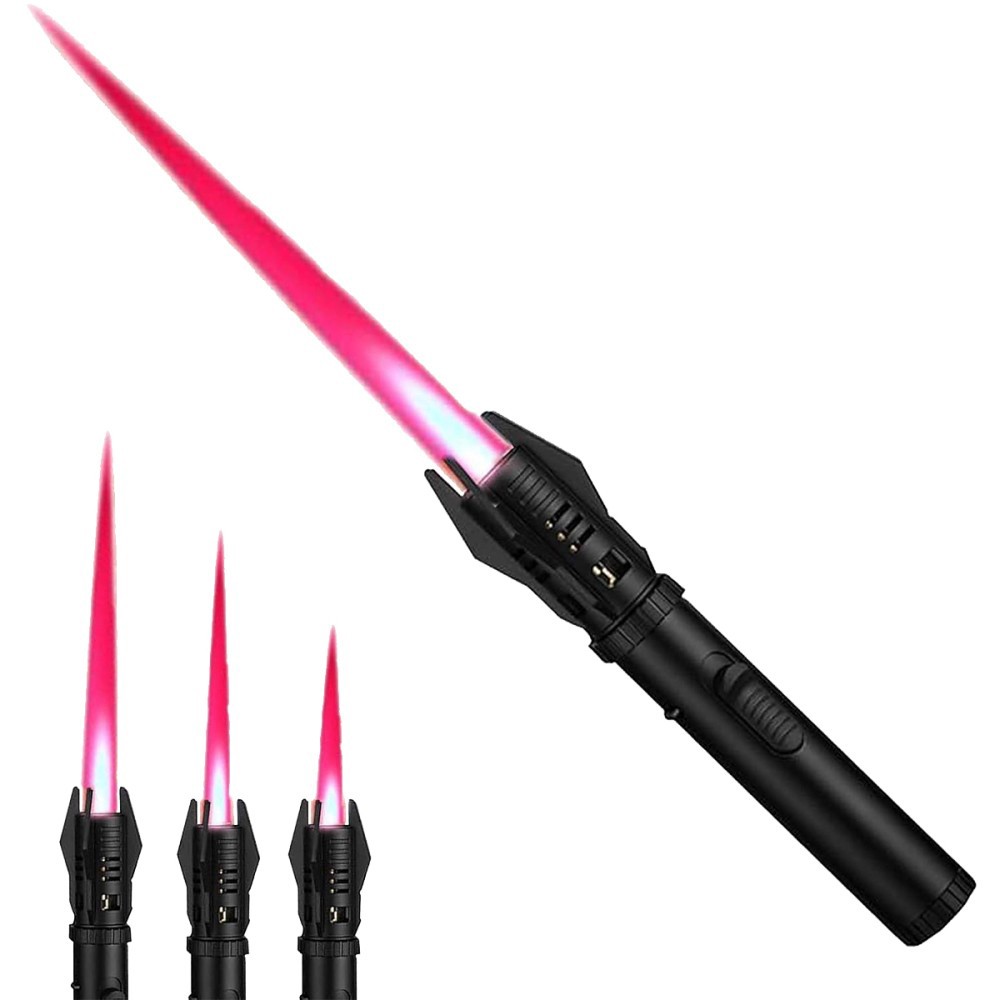 1X Jet Flame Lighter Refillable Storm Lighter Long Stick Lighter Windproof
