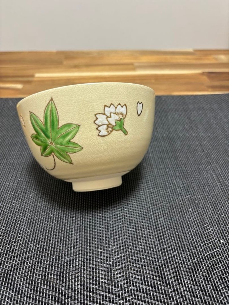 Tea Utensils cherry blossoms autumn leaves