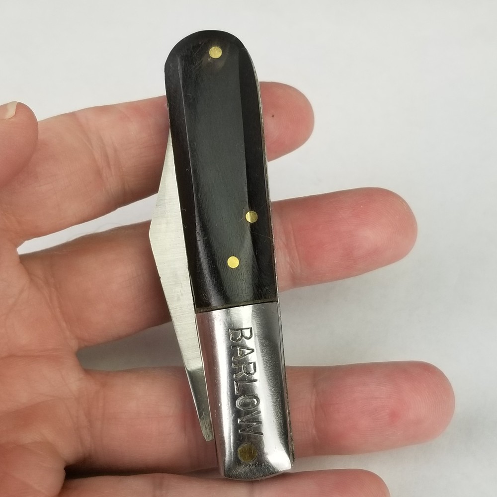 never used barlow pocket knife horn scales