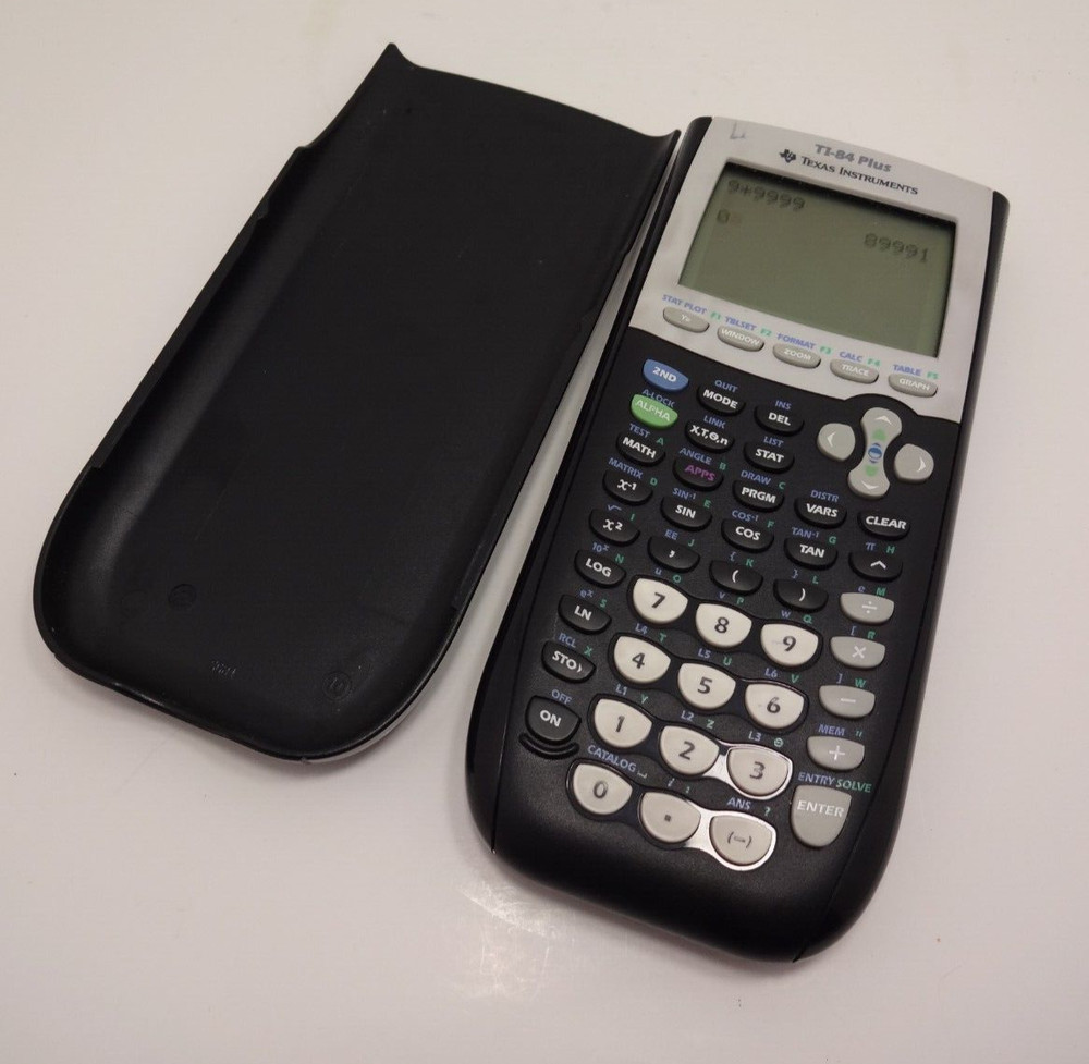 Texas Instruments TI-84 Plus Graphing Calculator - Black - Tested & Works