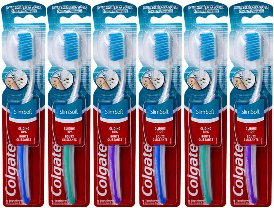 Colgate Slimsoft Toothbrush, Pack of 6