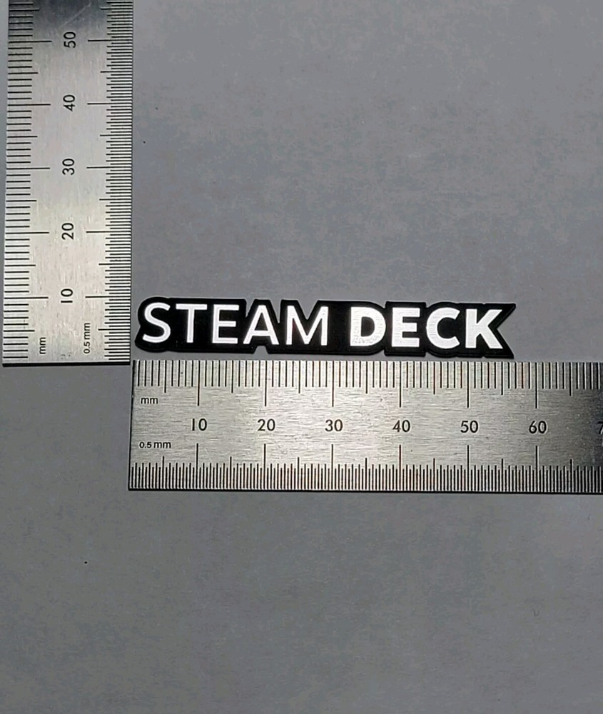Steam Deck Custom Made Badge Emblem Nameplate