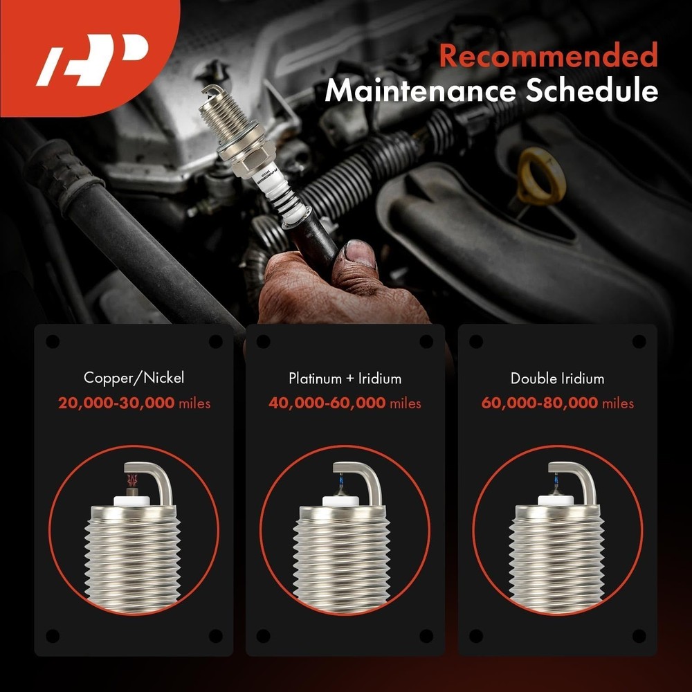 A-Premium Iridium Platinum Spark Plugs Compatible with Ford Explore... Fast Ship