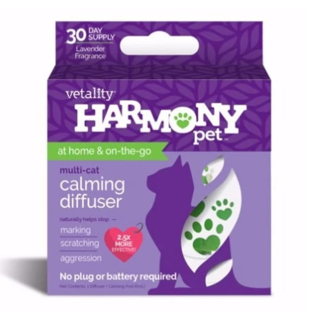 Vetality Harmony Pet Calming Diffuser Multi Cat Lavender Fragrance