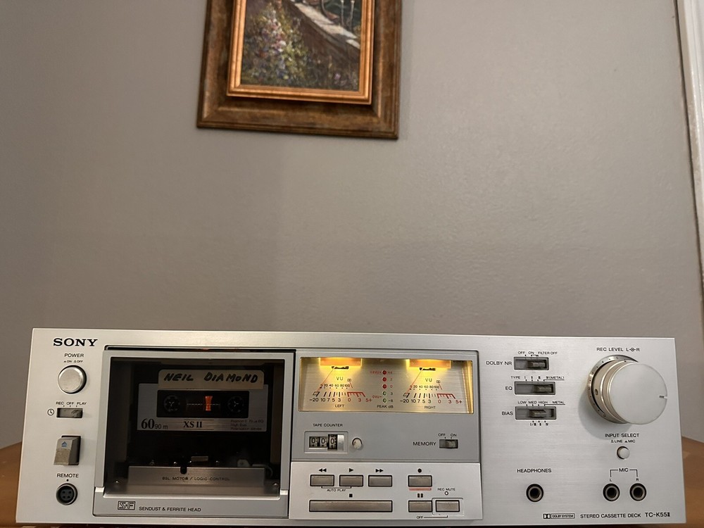 Sony TC-K55II Cassettendeck Tape Deck Powers On READ