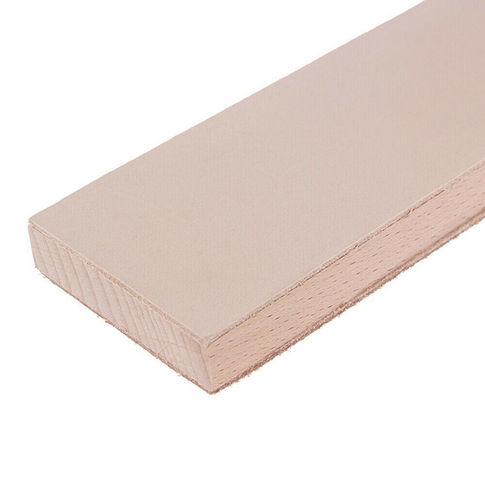 Dual Sided Leather Blade Strop Knife Razor Sharpener Wooden Sharpener Board