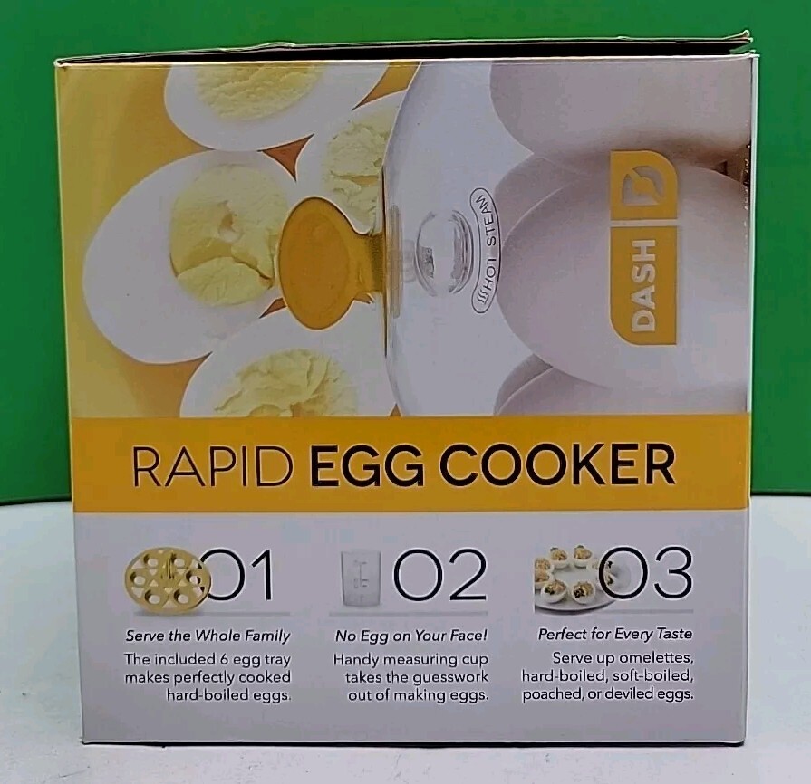 DASH Rapid Egg Cooker: 6 Egg Capacity Hard Boiled, Poached, Omelets