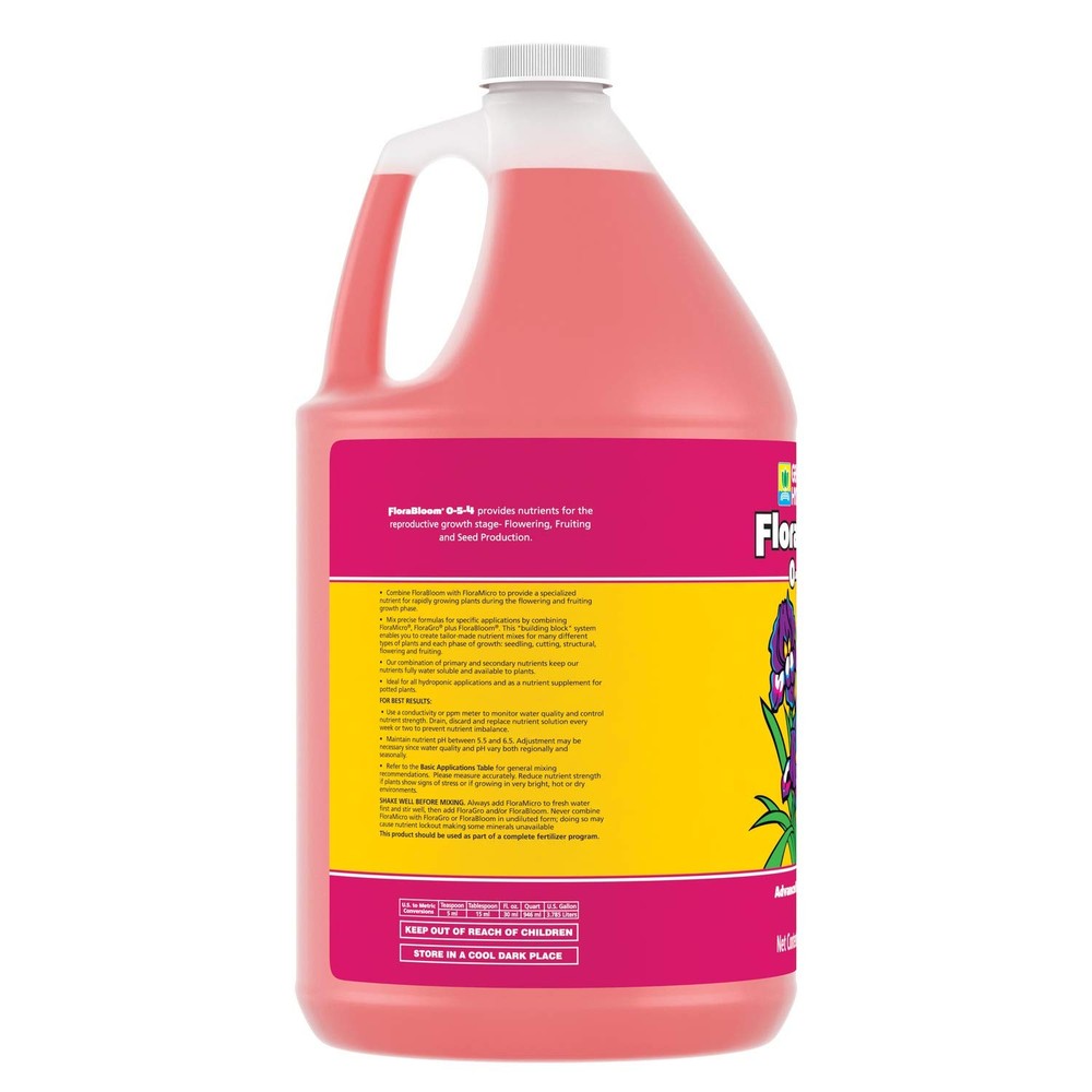 General Hydroponics 718015 FloraBloom, 1 Gallon, Magenta