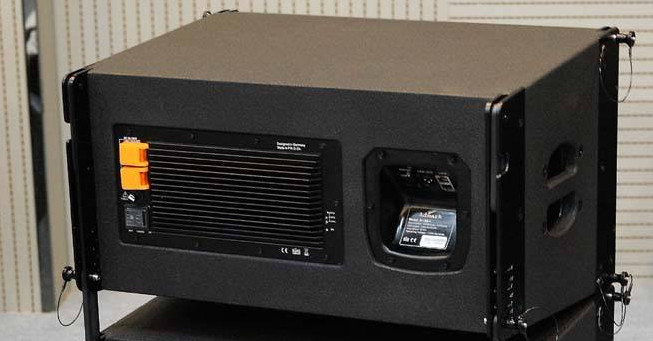 Admark A-12A Double 12" Waterproof Powered Line Array Speaker W/built-in DSP 4 Ω