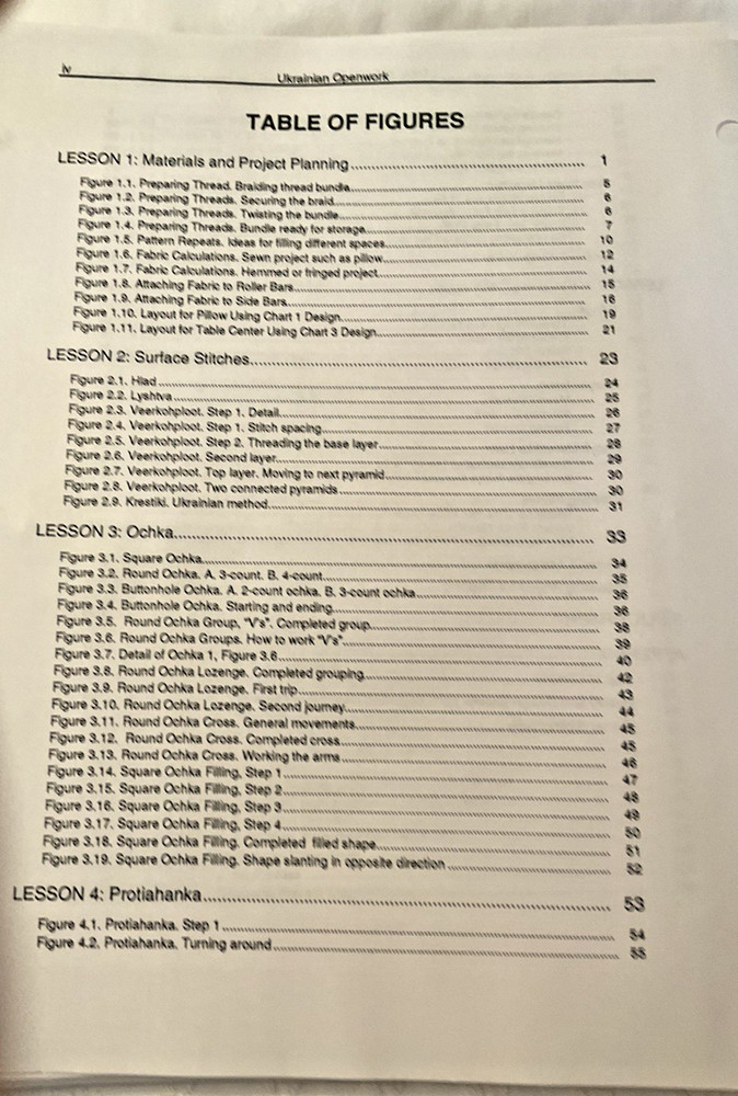 Jan Walters Needlework Chart Ukranian Openwork 1995 EGA Course Over 120 Pages