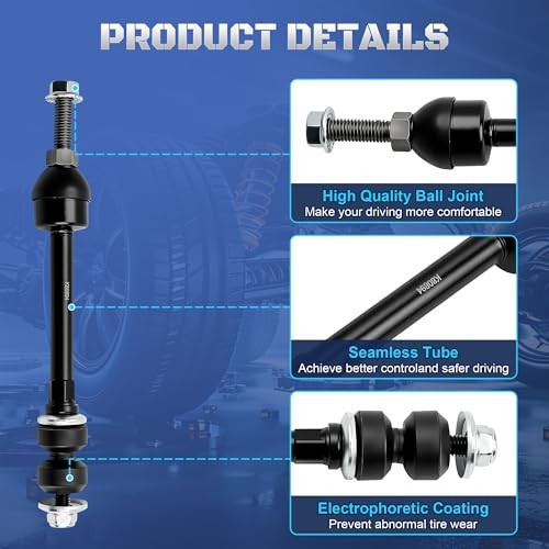 Stabilizer Sway Bar End Links Compatible with Ram 1500 4WD 2006 K80894 Front