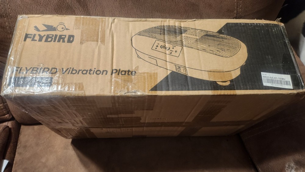 FLYBIRD Vibration Plate Exercise Machine, 120 Adjustable Speed High Black