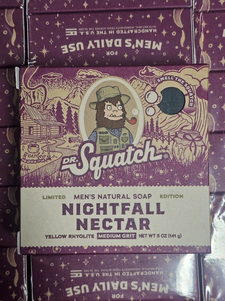Dr. Squatch Nightfall Nectar  Ltd Ed. Natural Bar Soap Medium Grit