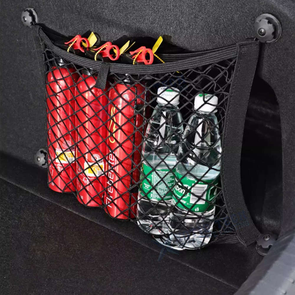 RV Boat Minivan Car Small Cargo Net Pocket Trunk Side Elastic Storage Mesh Bag