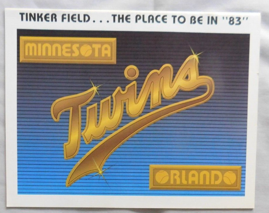 Minnesota Twins 1983 Spring Training Program Ex