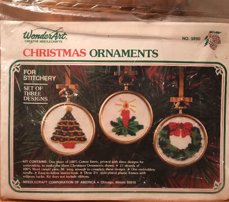 Wonder Art Needlectaft Chrstmas Ornaments No.5890