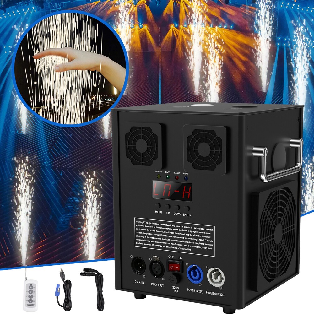 4PCS Large Cold Spark Firework Machine DMX Stage Effect Machine for Wedding Show
