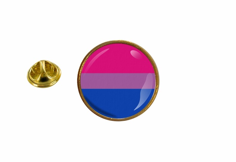 Bisexual LGBT Round Pin Badge