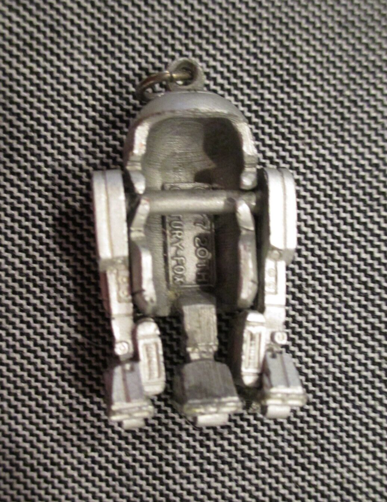 VINTAGE STAR WARS R2-D2 SILVER NECKLACE CHARM PENDANT