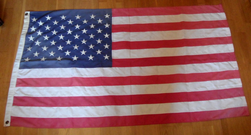 USA Flag 60" x 32" (5ft x 3ft) Duratex Valley Forge (US made) Panel Stitched