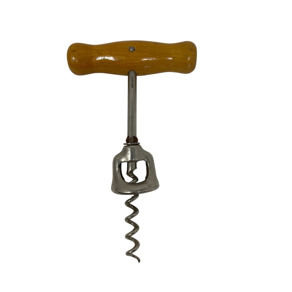 Vintage Wood Handle Corkscrew