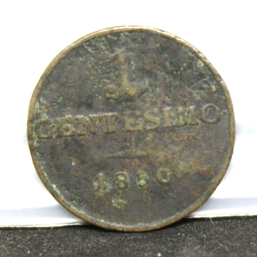 1850 Lombardy 1 Centesimo